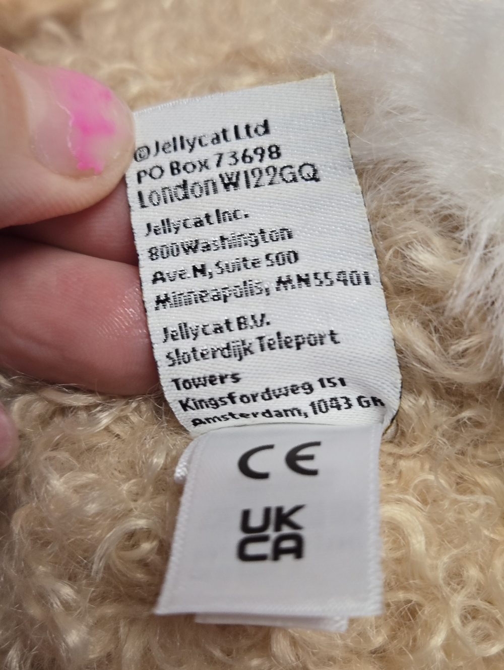 Jellycat Bashful Luxe Bunny Curly - Medium NWT Retired Rare - Picture 11 of 15